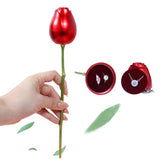 Red Rose Shape Ring Box - Flower Heart Engagement Jewelry Boxes, Romantic Gift Case for Proposal Ring Girlfriend Lover Ceremony, Wedding, Valentine's Dayor Special Occasions ring box ring box wedding day