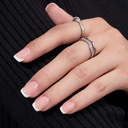 White Press On Nails Short - BTArtbox Supremely Fit & Natural Soft Gel Press on Nails Almond